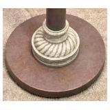 Traditional Floor Lamp with Shade and Ornate Base