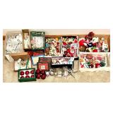 Large Collection of Assorted Christmas Ornaments and Holiday Decor
