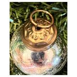 Collection of Holiday Wreaths and Artificial Greenery Decor including Vintage Kugel Heavy Silver Ornaments