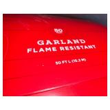 Large Pre-Lit Artificial Christmas Wreath with Storage Totes of Garland and Rope Lights