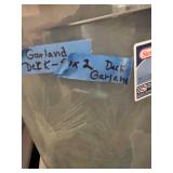 Large Pre-Lit Artificial Christmas Wreath with Storage Totes of Garland and Rope Lights