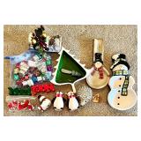 Large Collection of Christmas Daytons Plush Bears, Decorations, and Holiday Collectibles