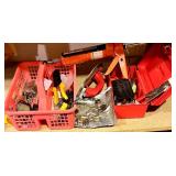 Large Lot of Hand Tools, Tool Organizers, Miter Box, Jet Torch Kit, and Hardware Storage, Vintage Tolls and Cabbage Slicer and so much more!!!