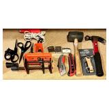 Large Lot of Hand Tools, Tool Organizers, Miter Box, Jet Torch Kit, and Hardware Storage, Vintage Tolls and Cabbage Slicer and so much more!!!