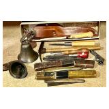 Large Lot of Hand Tools, Tool Organizers, Miter Box, Jet Torch Kit, and Hardware Storage, Vintage Tolls and Cabbage Slicer and so much more!!!