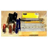 Large Lot of Hand Tools, Tool Organizers, Miter Box, Jet Torch Kit, and Hardware Storage, Vintage Tolls and Cabbage Slicer and so much more!!!