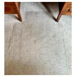 Adjustable Black Office Chair with Rolling Base and Chair Mat