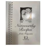 Vintage Wooden Napkin and Coaster Holder with Recipe Book Collection