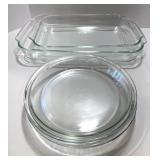 Collection of CorningWare and Pyrex Bakeware with Glass Lids