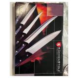 Kitchenware Collection with Glass Mixing Bowls, Muffin Rings, Ramekins, and Cutlery Set