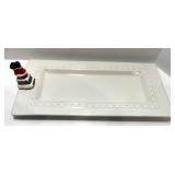 Nora Fleming Serving Platter Set with Salt & Pepper Shakers and 7 Ceramic Minis