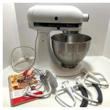 KitchenAid Classic Plus Stand Mixer with Attachments and Recipe Book