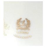 Set of 2 Lenox Ivory Porcelain Vases with Embossed Floral Design