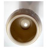 Set of 2 Lenox Ivory Porcelain Vases with Embossed Floral Design