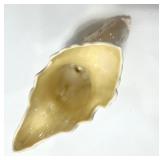 Pair of Belleek Ireland Cream Porcelain Vases with Embossed Designs