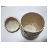 Belleek Ireland Shamrock Porcelain Jar and Musical Trinket Box