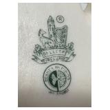 Set of 2 Belleek Ireland Porcelain Pig Figurines