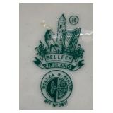 Pair of Belleek Ireland Porcelain Swan Dishes