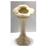 Set of 3 Belleek Ireland Porcelain Flower Trumpet Bud Vases