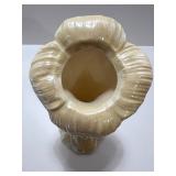 Set of 3 Belleek Ireland Porcelain Flower Trumpet Bud Vases