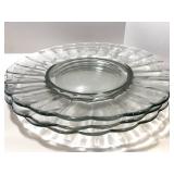 Collection of Assorted Glass Pitchers and Serving Plates