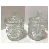 Bone China Staffordshire Tiered Server with Rose Tart Dish and Glass Jars