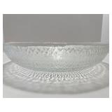 Arcoroc Clear Textured Glass Serving Bowl