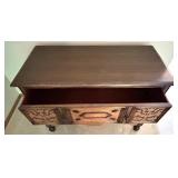 Vintage Berkey & Gay Wood Dresser with Ornate Drawer Fronts