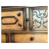 Vintage Berkey & Gay Wood Dresser with Ornate Drawer Fronts