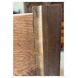 Basic-Witz Vintage Wooden Sideboard Buffet with Drawers and Cabinets on Casters