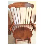 Vintage Wooden Windsor Style Rocking Chair