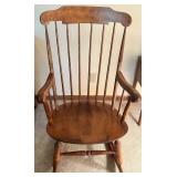 Vintage Wooden Windsor Style Rocking Chair
