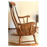 Vintage Wooden Windsor Style Rocking Chair