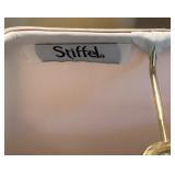 Traditional Henredon Side Table, Queen Anne Style Chair, Art Print, and Stiffel Table Lamp Set