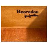 Traditional Henredon Side Table, Queen Anne Style Chair, Art Print, and Stiffel Table Lamp Set