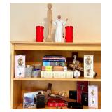 Collection of Catholic Religious Books, Statues, and Medals