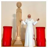 Collection of Catholic Religious Books, Statues, and Medals