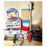 Bulk Craft Supplies and Art Materials Collection with Storage Drawers