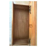 4-Drawer Wooden Chest with Brass Handles