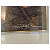 Framed Robert A. Olson 1990 Print Mother Reading with Children