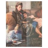 Framed Robert A. Olson 1990 Print Mother Reading with Children