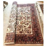 Set of 2 Oriental Style Area Rugs with Floral Patterns