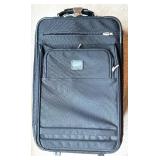 Set of 3 Rolling Black Softside Suitcases with Handles