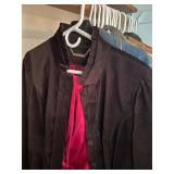 Large Assorted Clothing Collection Including Jackets, Shirts, and Blouses