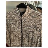 Large Assorted Clothing Collection Including Jackets, Shirts, and Blouses