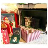 Holiday Decor Collection with Nativity Set, Christmas Boxes and Festive Accents
