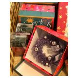 Holiday Decor Collection with Nativity Set, Christmas Boxes and Festive Accents