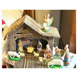 Holiday Decor Collection with Nativity Set, Christmas Boxes and Festive Accents