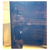 Vintage Wooden Side Table with Drawer and Barley Twist Legs