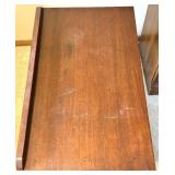 Vintage Wooden Side Table with Drawer and Barley Twist Legs